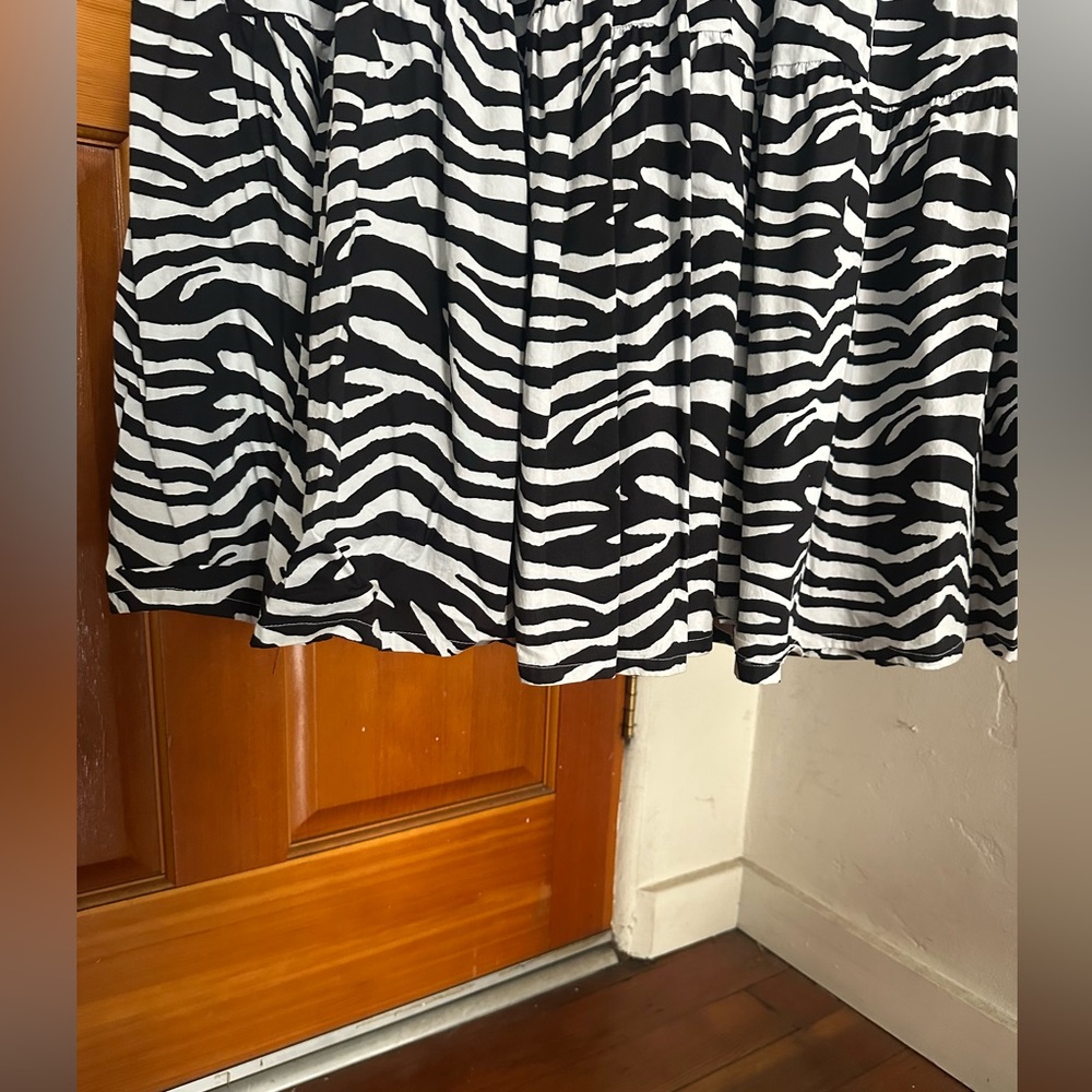 STAUD Zebra Print Maxi Dress - L - Picture 7 of 7